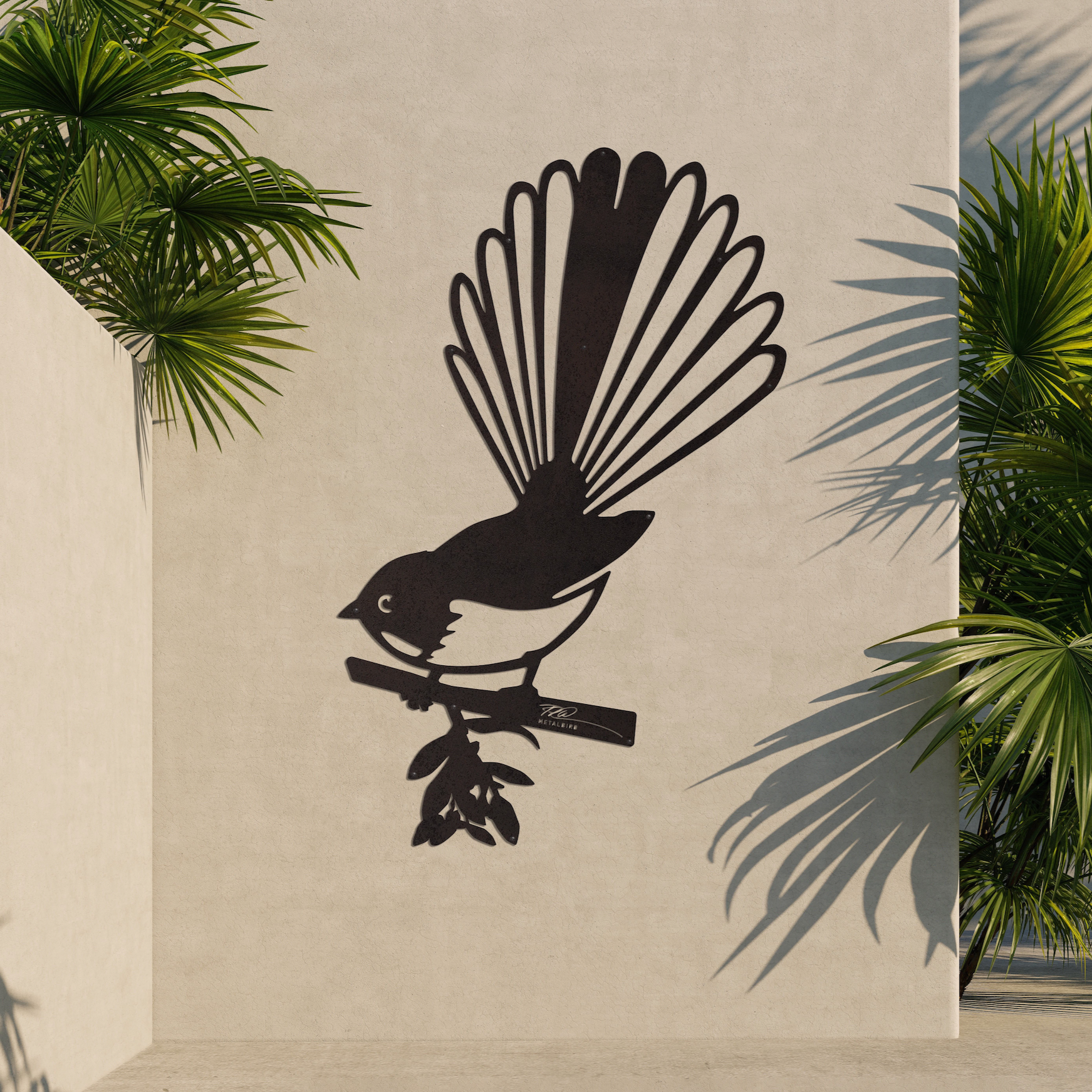 Pīwakawaka Big Bird Wall Sculpture