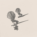 The Pīwakawaka Mum & Mini Set from Metalbird New Zealand features metal fantail bird silhouettes, casting beautiful shadows—an ideal New Zealand-inspired Mother’s Day gift.