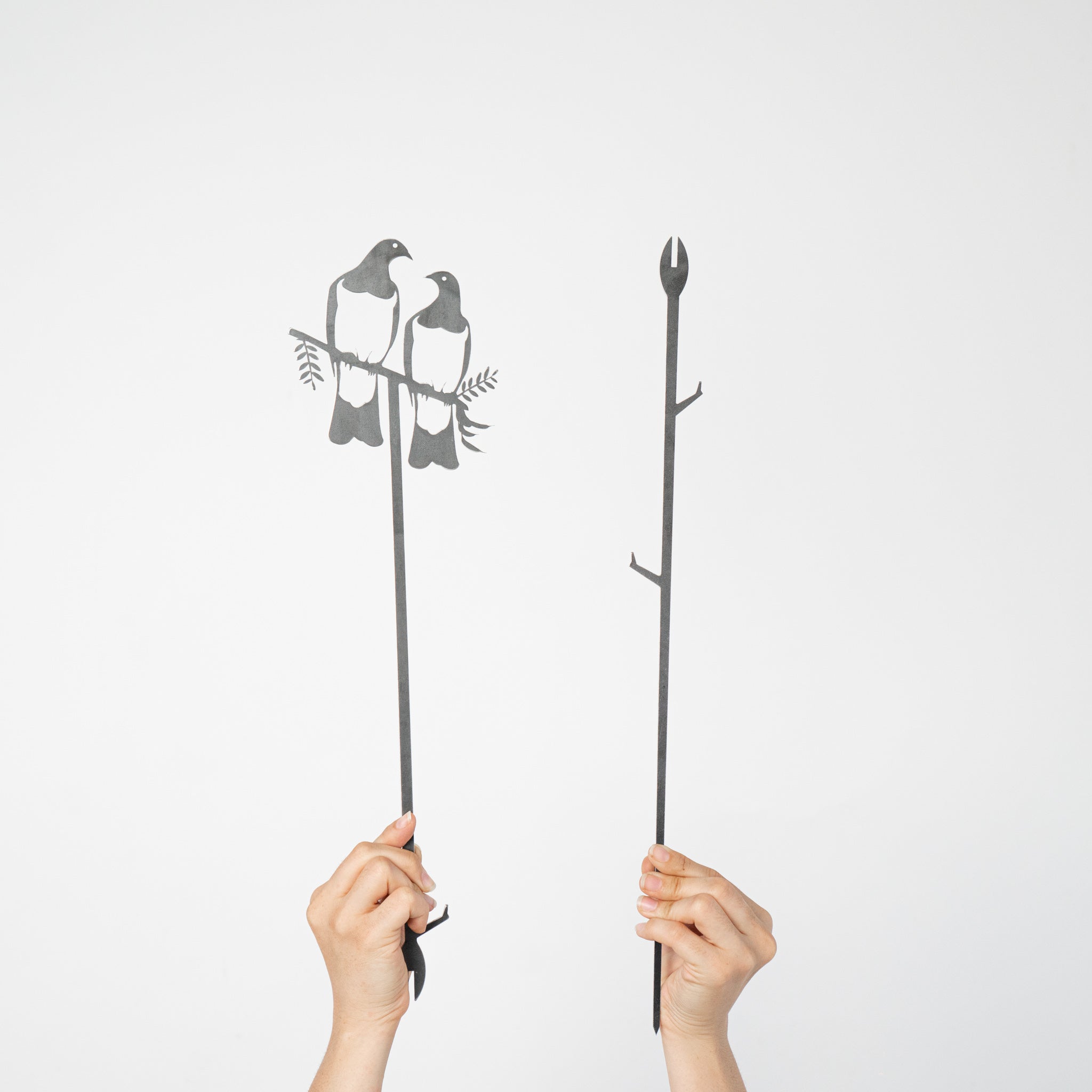 Kererū Pair Plant Stake - 100cm