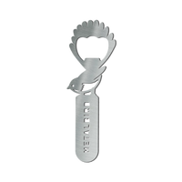 The Metalbird New Zealand Birdle-Opener 2.0 is a stainless steel, bird-shaped bottle opener with "METALBIRD" cut out on the handle and the Pīwakawaka’s tail serving as the opener—a fun addition to any collection.