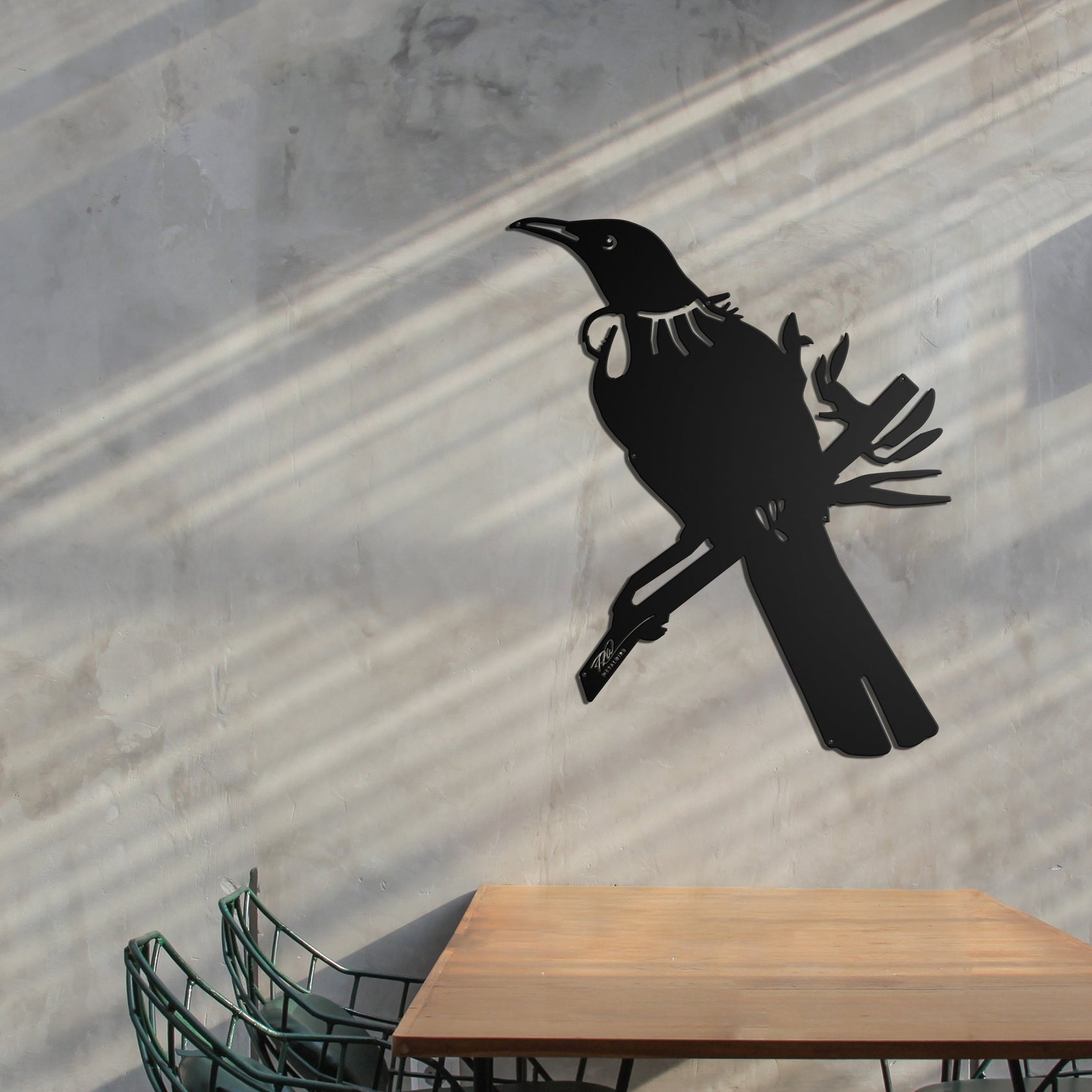 Tūī Big Bird Wall Sculpture